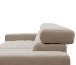 DOMO Ecksofa mit Longchair »Helsingborg«, sandfarben, rechts