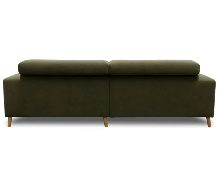 DOMO Ecksofa mit Longchair »Helsingborg«, grün, rechts