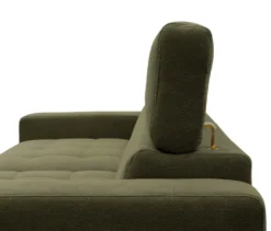 DOMO Ecksofa mit Longchair »Helsingborg«, grün, rechts