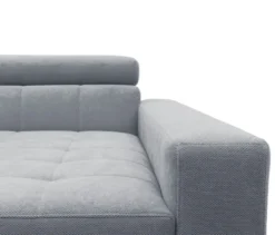 DOMO Ecksofa mit Longchair »Helsingborg«, blau, rechts