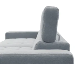 DOMO Ecksofa mit Longchair »Helsingborg«, blau, rechts