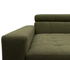 DOMO Ecksofa mit Longchair »Helsingborg«, grün, links