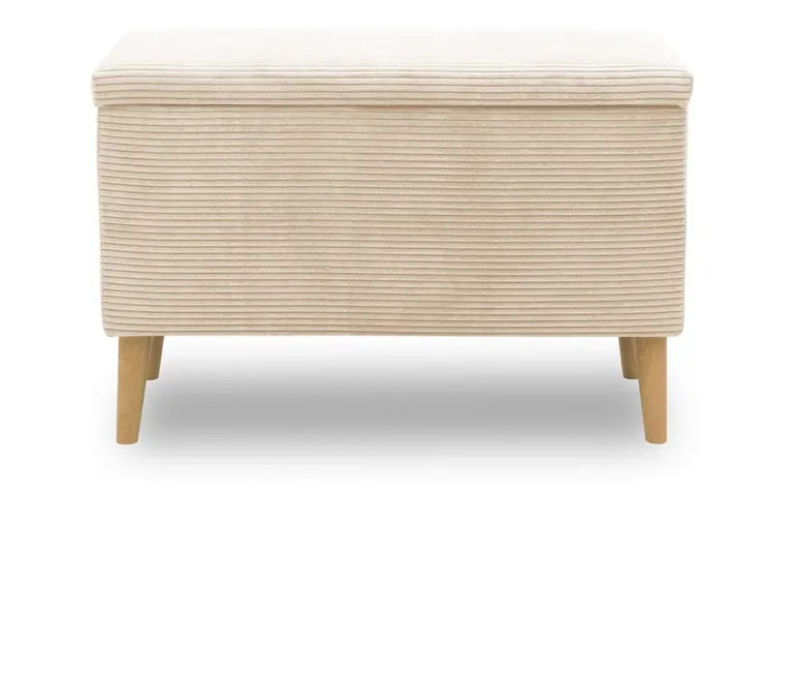 DOMO Hocker »Kopenhagen« mit Staufach, creme