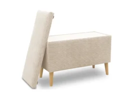 DOMO Hocker »Kopenhagen« mit Staufach, creme