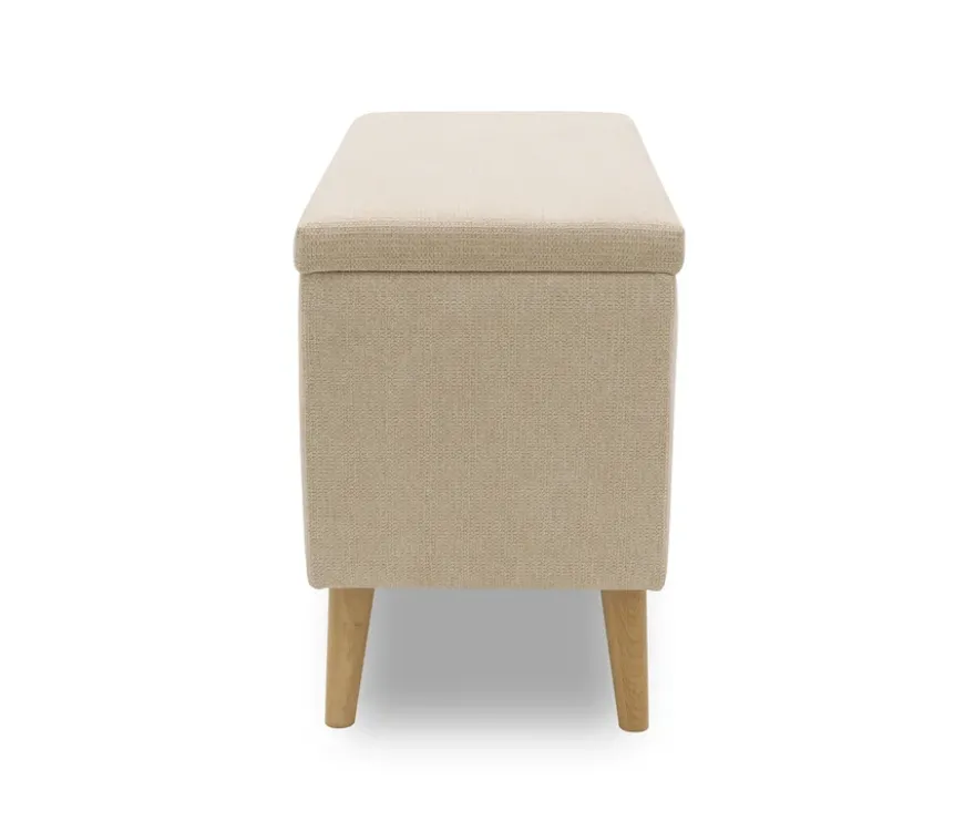 DOMO Hocker »Kopenhagen« mit Staufach, beige