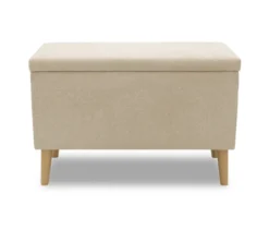 DOMO Hocker »Kopenhagen« mit Staufach, beige
