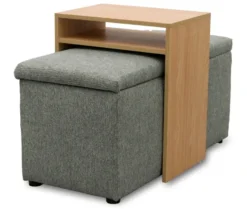 DOMO Hocker mit Tisch »Kopenhagen«, grau