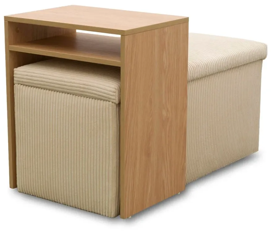 DOMO Hocker mit Tisch »Kopenhagen«, creme