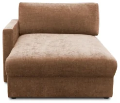 DOMO Longchair »Sonderburg« links, rost/hellbraun