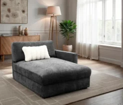 DOMO Longchair »Sonderburg« rechts, anthrazit