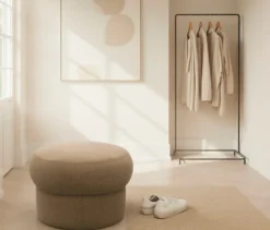 Domo Pilzhocker »Marbella«, coffee