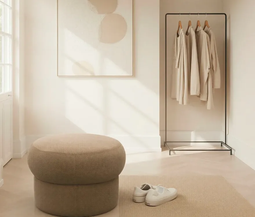 Domo Pilzhocker »Marbella«, coffee