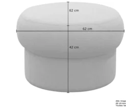 Domo Pilzhocker »Marbella«, creme