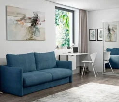 DOMO Schlafsofa 2-Sitzer »Helsinki«, blau