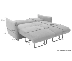 DOMO Schlafsofa 2-Sitzer »Helsinki«, blau