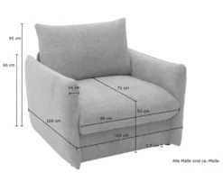 DOMO Schlafsofa 1-Sitzer »Helsinki«, blau