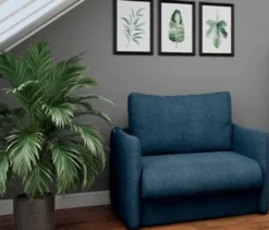 DOMO Schlafsofa 1-Sitzer »Helsinki«, blau