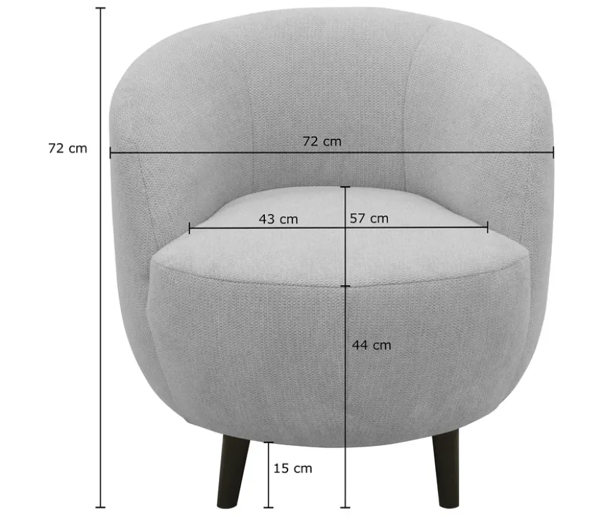 DOMO Sessel »Ahus«, dunkelblau