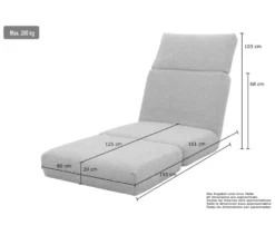DOMO Sessel »Candiz« mit Schlaffunktion, creme