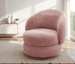DOMO Sessel »Skagen« mit Drehfunktion, rosé