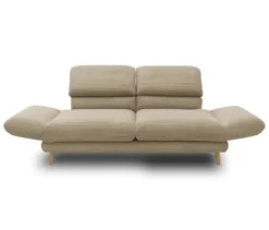 DOMO 2-Sitzer »Malaga«, drehbar, taupefarbener Cord