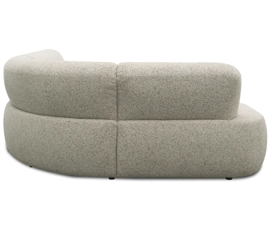 DOMO Sofa 200 029, beige-braun meliert, linksbündig
