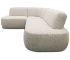 DOMO Sofa 200 029, beige-braun meliert, linksbündig
