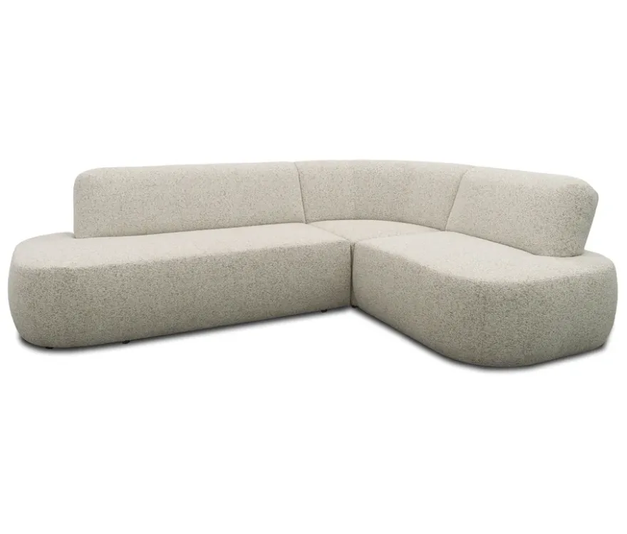 DOMO Sofa 200 029, beige-braun meliert, rechtsbündig
