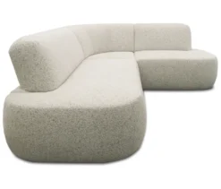 DOMO Sofa 200 029, beige-braun meliert, rechtsbündig