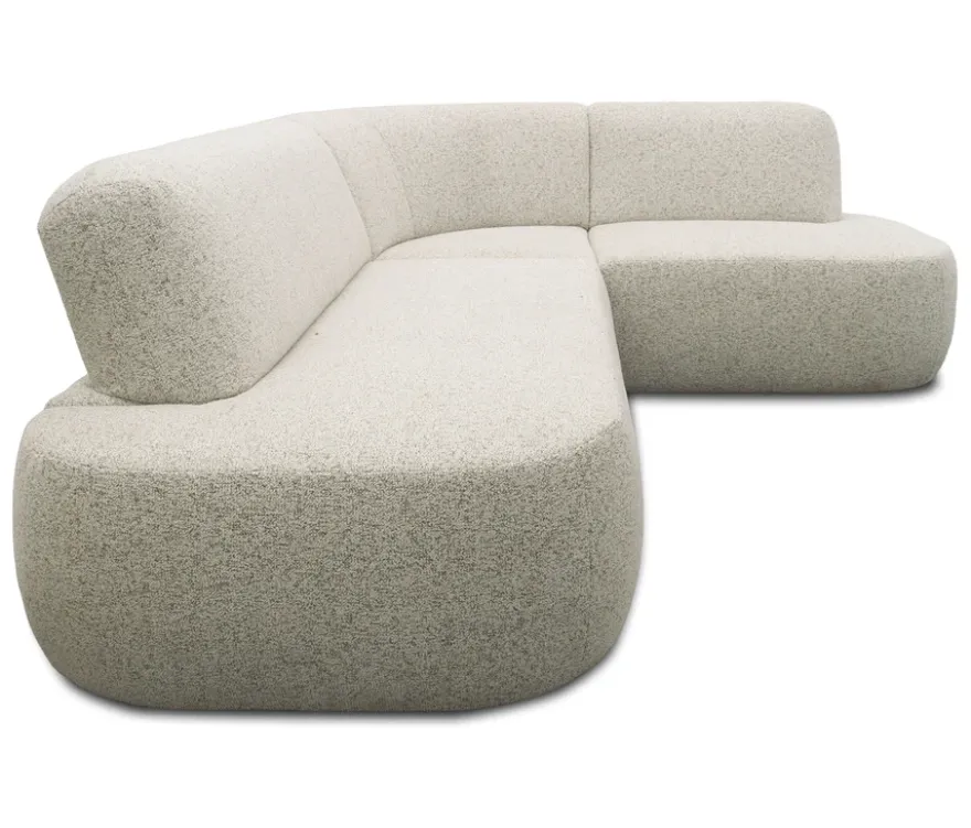 DOMO Sofa 200 029, beige-braun meliert, rechtsbündig
