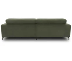 DOMO Sofa »Malmö«, Longchair links, mit Kopfteilverstellung, grün