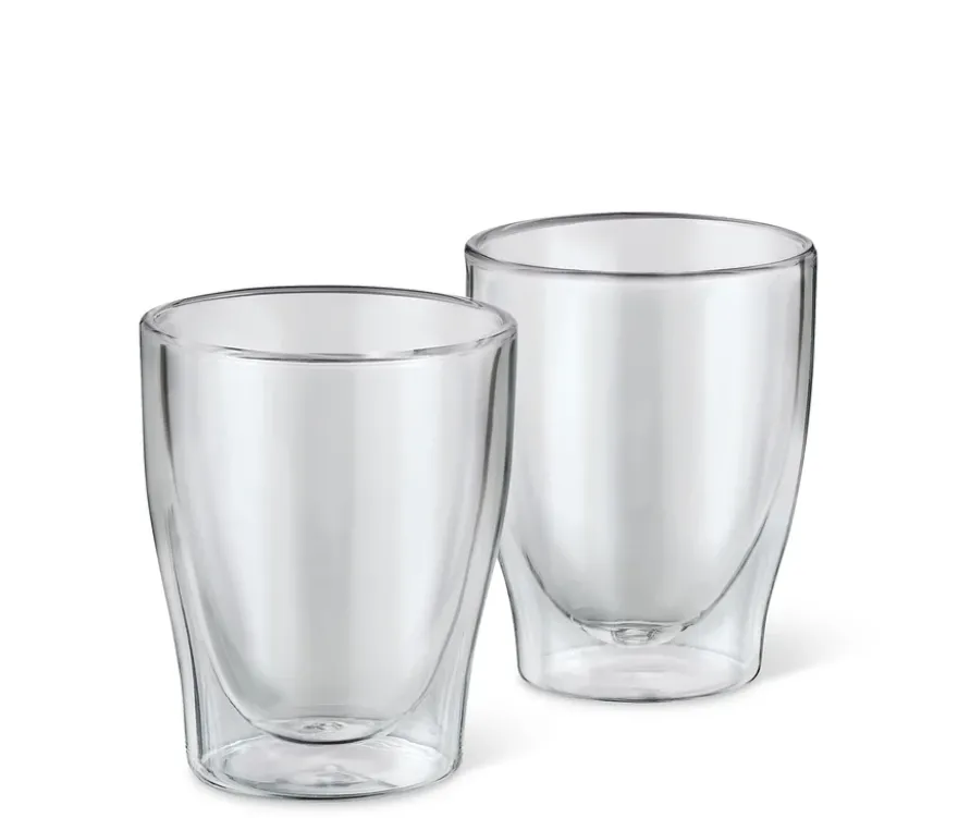 2 Doppelwandige Caffè Crema Gläser