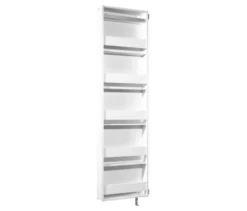 Drehschrank mit Ganzkörperspiegel, weiß