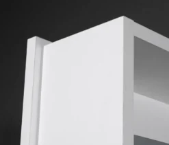 Drehschrank mit Ganzkörperspiegel, weiß