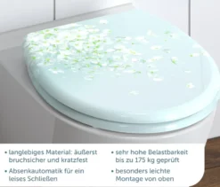 Duroplast WC-Sitz, Flower in the Wind