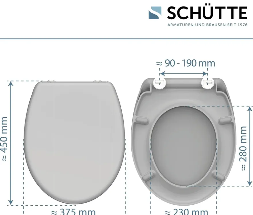 Duroplast WC-Sitz, Grey