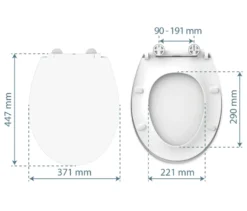 Duroplast WC-Sitz mit LED Nachtlicht