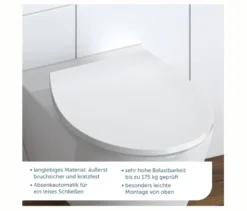 Duroplast WC-Sitz mit LED Nachtlicht
