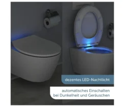 Duroplast WC-Sitz mit LED Nachtlicht