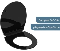 Duroplast WC-Sitz, Slim Black