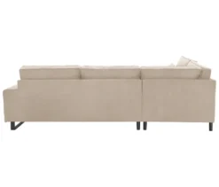 Ecksofa links mit Sofa 2,5-Sitzer rechts »Veluno«, beige