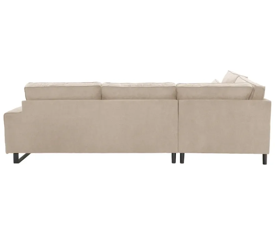 Ecksofa links mit Sofa 2,5-Sitzer rechts »Veluno«, beige