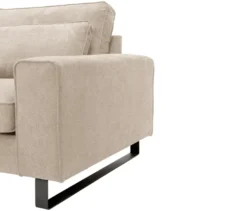 Ecksofa links mit Sofa 2,5-Sitzer rechts »Veluno«, beige