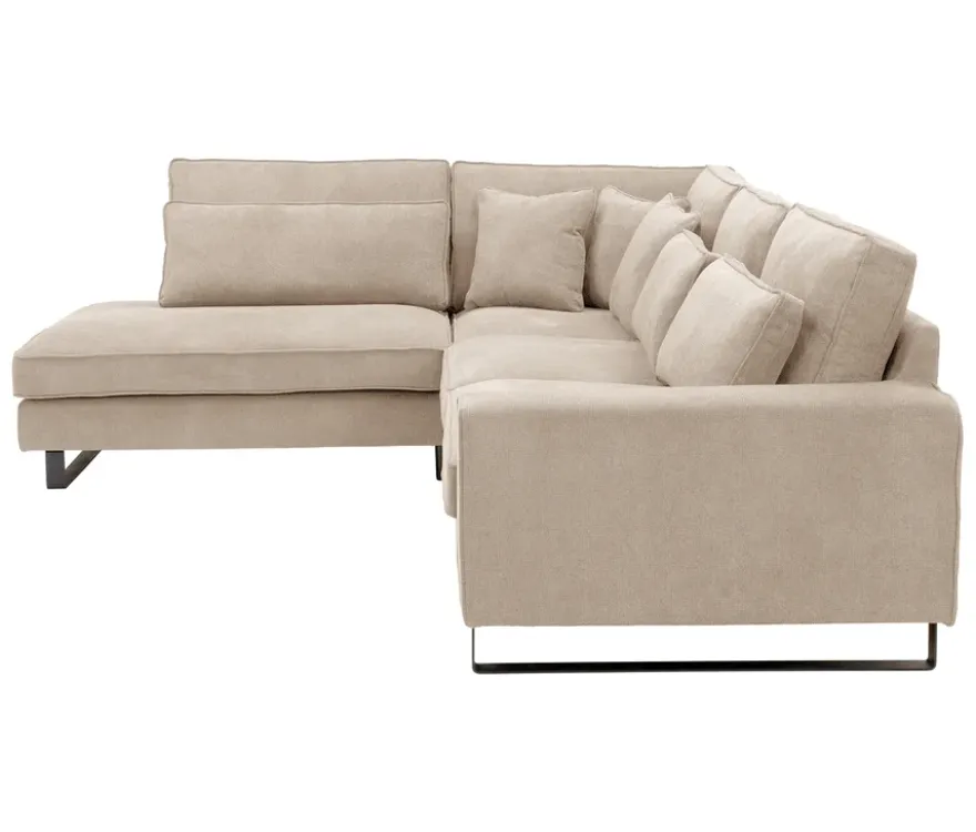 Ecksofa links mit Sofa 2,5-Sitzer rechts »Veluno«, beige