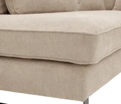Ecksofa links mit Sofa 2,5-Sitzer rechts »Veluno«, beige
