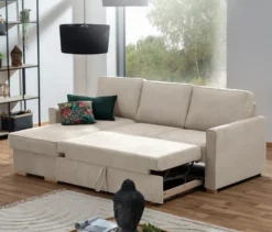 Ecksofa mit Auszugsbett »NovaLounge«, beige