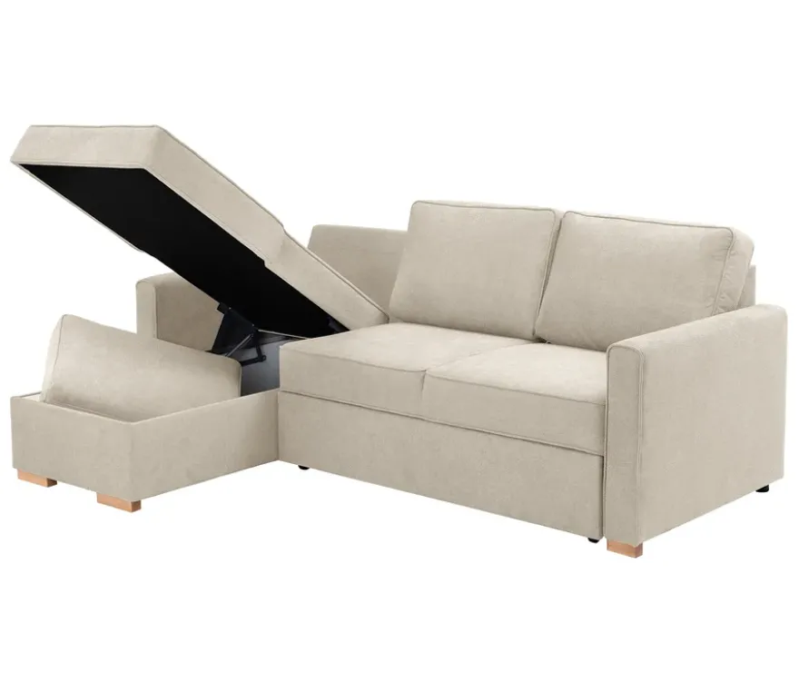 Ecksofa mit Auszugsbett »NovaLounge«, beige