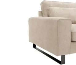 Ecksofa rechts mit Sofa 2,5-Sitzer links »Veluno«, beige