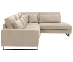 Ecksofa rechts mit Sofa 2,5-Sitzer links »Veluno«, beige