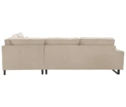 Ecksofa rechts mit Sofa 2,5-Sitzer links »Veluno«, beige